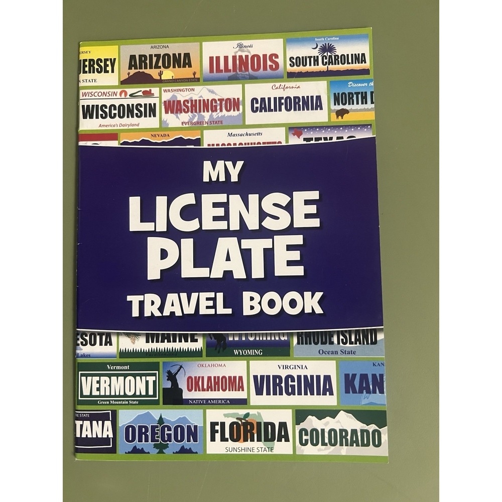 My License Plate‎ Travel Book Stickers New Summer Travel Kids Games